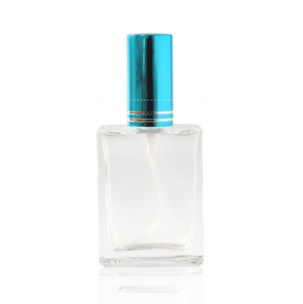 MPB Clear Glass Bottle - Blue | 50ml - Chemworld | Fragrance Factory